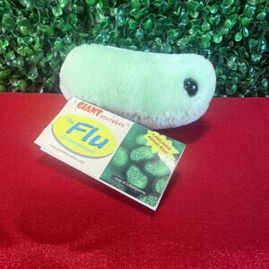 Vintage Giant Microbes Light Green The Flu Orthomyxovirus Stuffed Plush Toy Gift